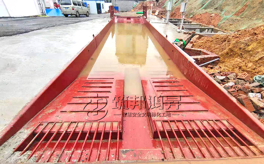 钢结构免基础移动洗车槽