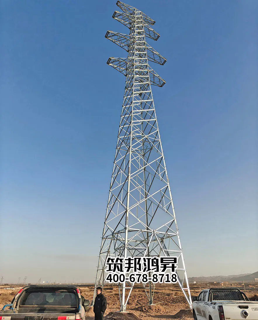 宁夏电力铁塔案例-贤能中宁共享储能电站外线工程