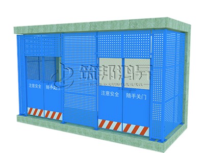 施工电梯楼层防护