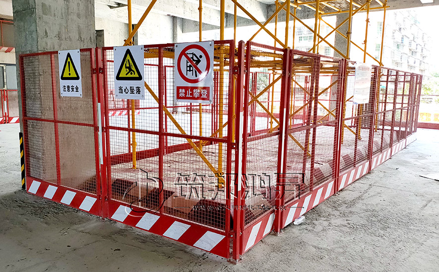 建筑工地塔吊护栏，塔吊基础护栏
